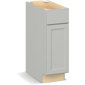 RELIABILT Parkstone II Base Cabinet, Light Gray, 12" W, 1 Door 1 Drawer, Fully Assembled - 649975 | Lowe's Pro Supply
